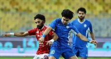 لقطة من مباراة الاهلي وسموحة أمس