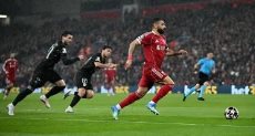 محمد صلاح في مباراة ليفربول ضد باريس سان جيرمان