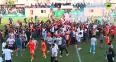احتفالات فريق أبو قير للأسمدة بالصعود للدورى الممتاز