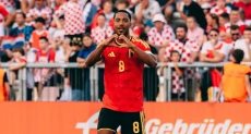 تيليمانس يحتفل بهدفه فى مرمى كرواتيا