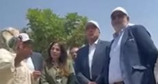 رئيس الوزراء يتفقد أعمال تطوير حديقة الفسطاط