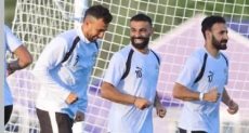 محمد صلاح فى تدريبات المنتخب