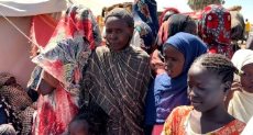 الأسر النازحة في مدينة الأبيض بالسودان