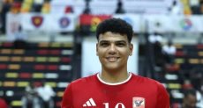 محمد عماد أوكا لاعب فريق رجال كرة اليد بالنادى الأهلى