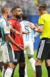 محمد صلاح من مباراة مصر والأرجنتين